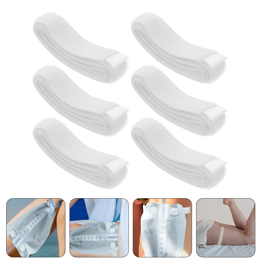 

6 Pcs Drainage Strap Lady Tools Catheter Holder Bag Polyester Urine Universal Band Miss