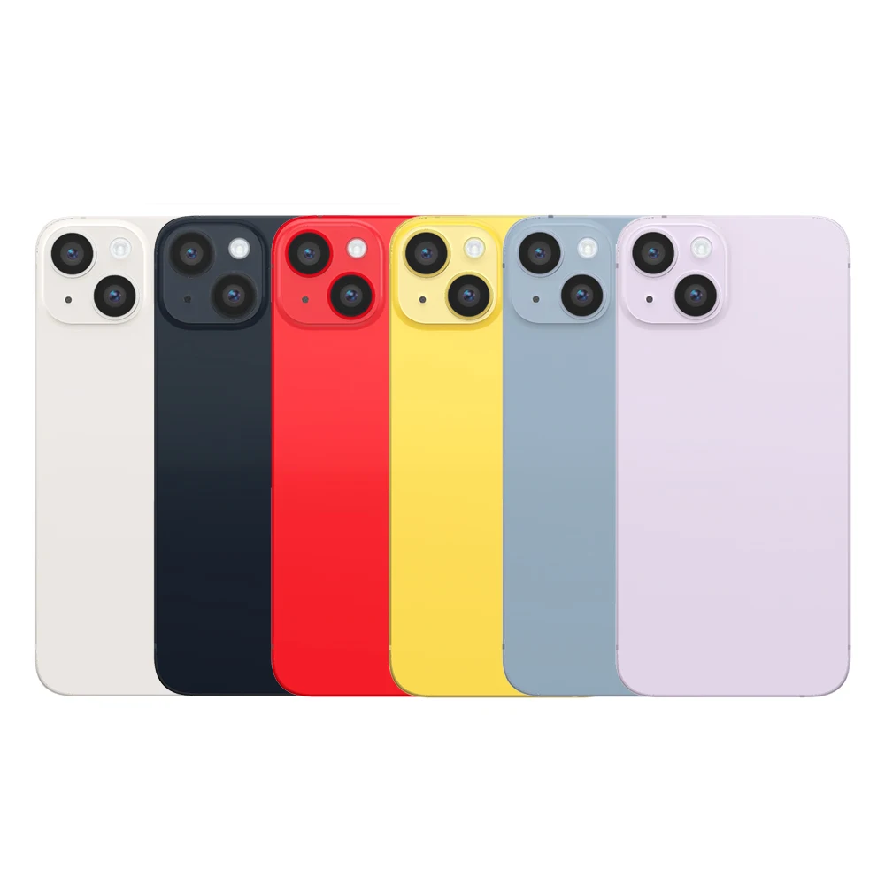 아이폰14 유니바디 빅홀 백커버 글래스(렌즈 포함) 1개, 아이폰14 플러스 교체용 후면 도어 하우징 패널 백 글래스