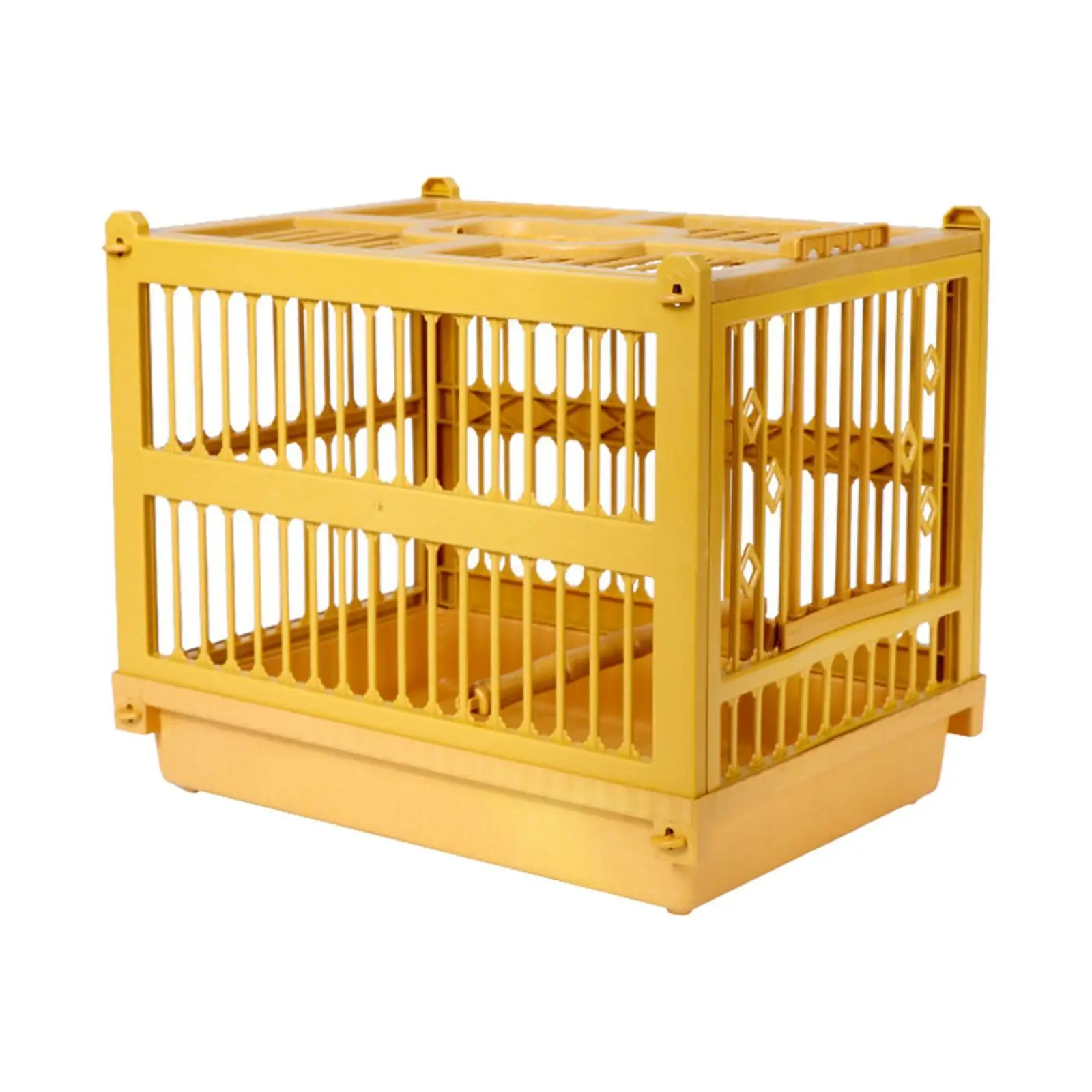Bird Bathing Cage Easy to Use Bird Carrier Foldable Pet House Parrot Stand Cage for Macaw Lovebirds Small Birds Finches Budgies