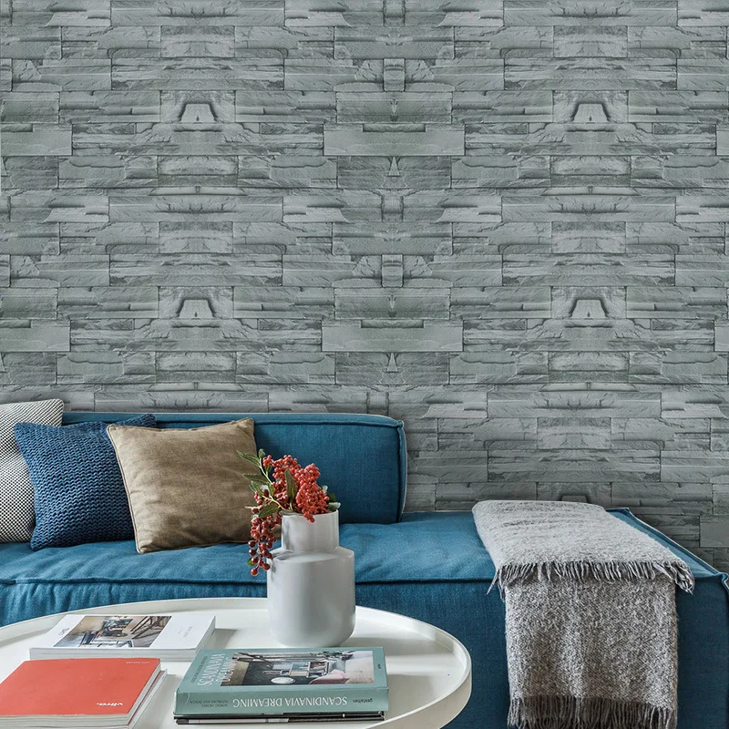 Brick Pattern Self-Adhesive Wall Stickers for Bedroom Living Room