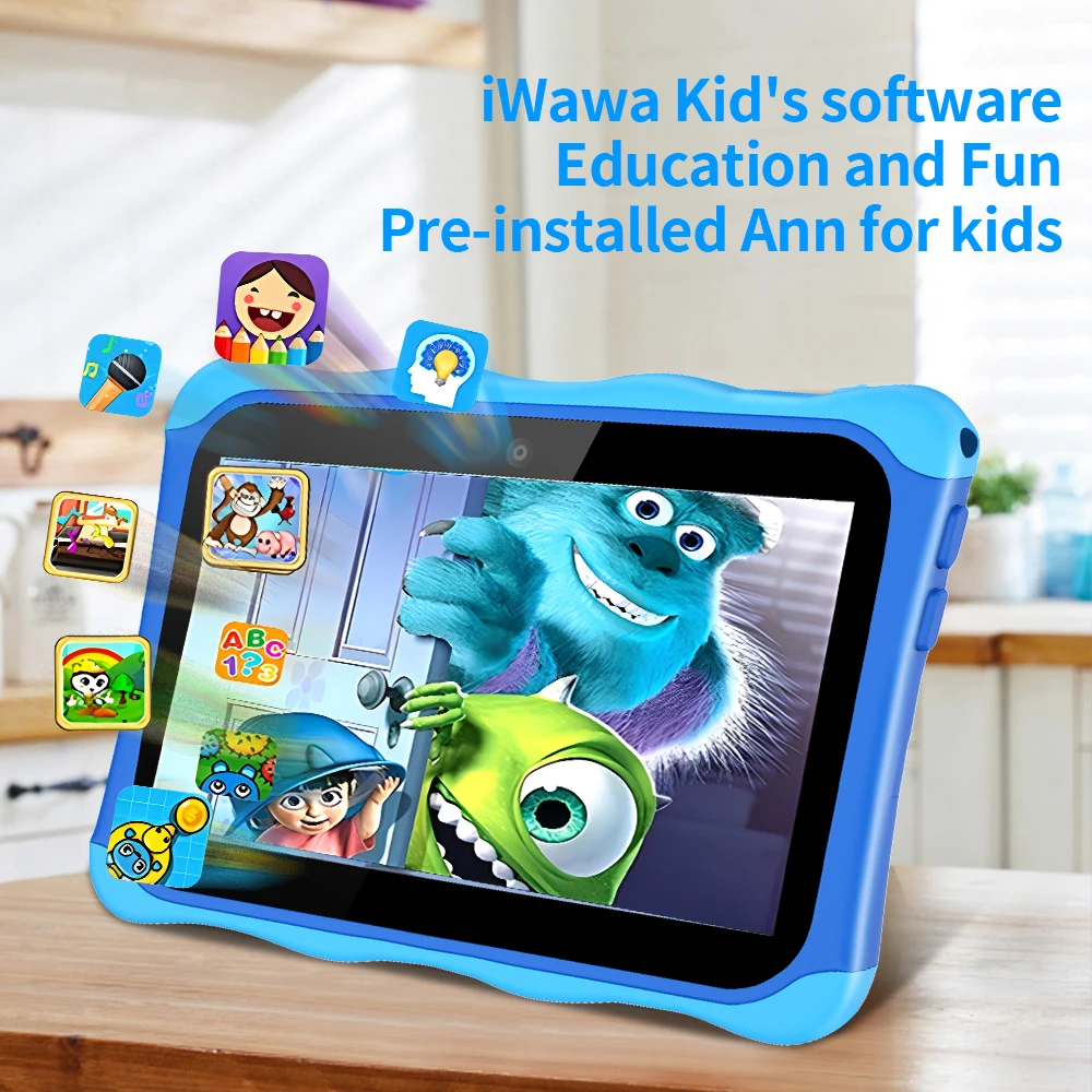 5G WiFi Kids Tablet Android 12 Quad Core 32GB Learning Education Tablet for Kids with Dual Cameras Toy Gift for Toddler 5