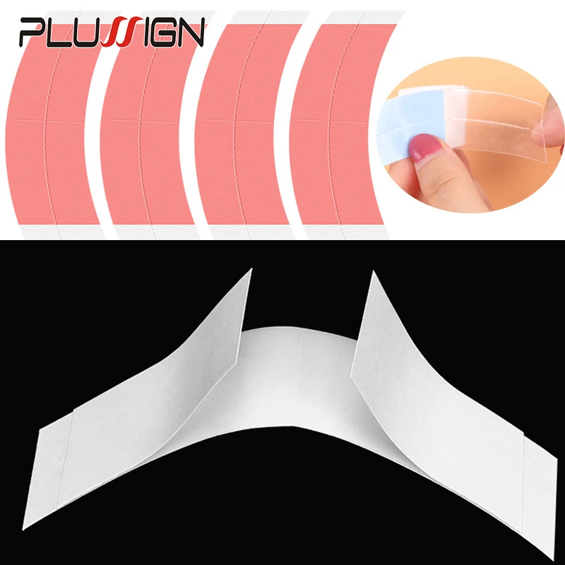 

Plussign Waterproof Wig Glue Adhesive Double Side Tape For Hair Extensions Toupee 0.875*3Inch Width Hair Glue For Lace Wig
