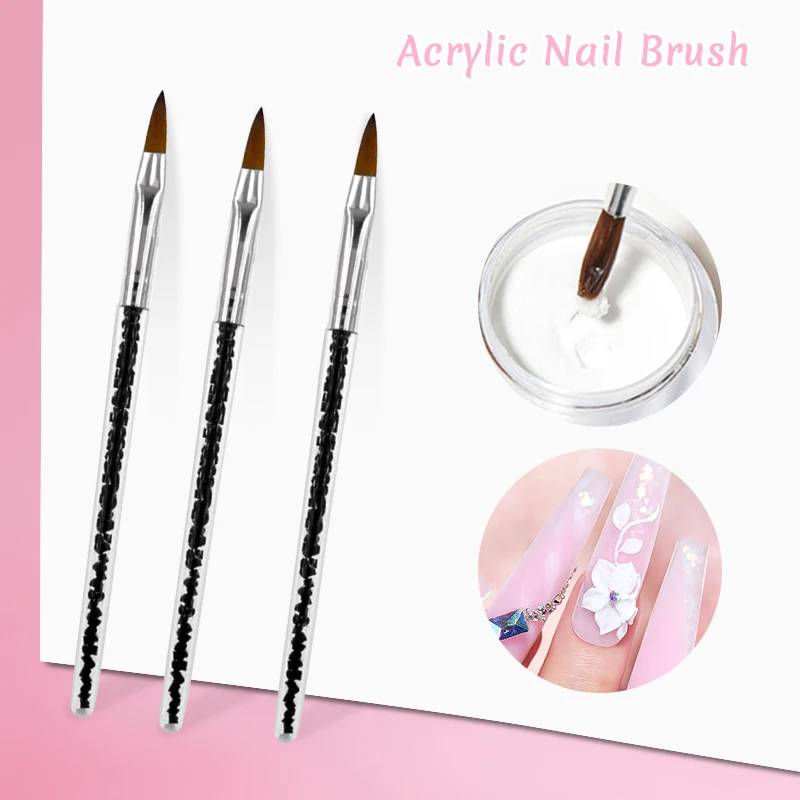 Nail Art Brushes Nail Brushes Nail Art Tools Gel Nail Tools Nail Gel 1Pcs Nail Tool Poly Nail Gel Brush PickerDesign Brush and Spatula Stainless Steel Gel for Nails Extension Tool