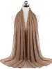 Nouveau foulard en mousseline uni pour femme, prêt-à-porter, hijab instantané, châle musulman, hijabs islamiques, écharpe arabe, foulards pour la tête