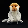 Proboscis Monkey High Fidelity Anime Cute Plushie Nose Ape Plush Toys Lifelike Animals Simulation Stuffed Doll Kawai Toy Gifts 3