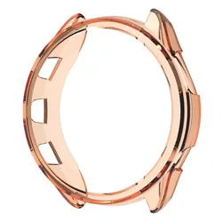 Soft TPU Hollow Smartwatch Strap Cover Bumper Frame Accessory - Forerunner 955 (Clear Orange)