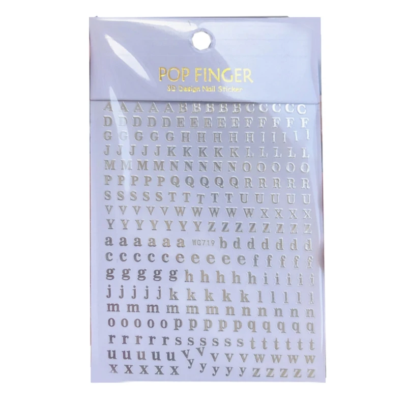 Sparkling Metallic Alphabet Stickers - Self-Adhesive 26-Piece Set