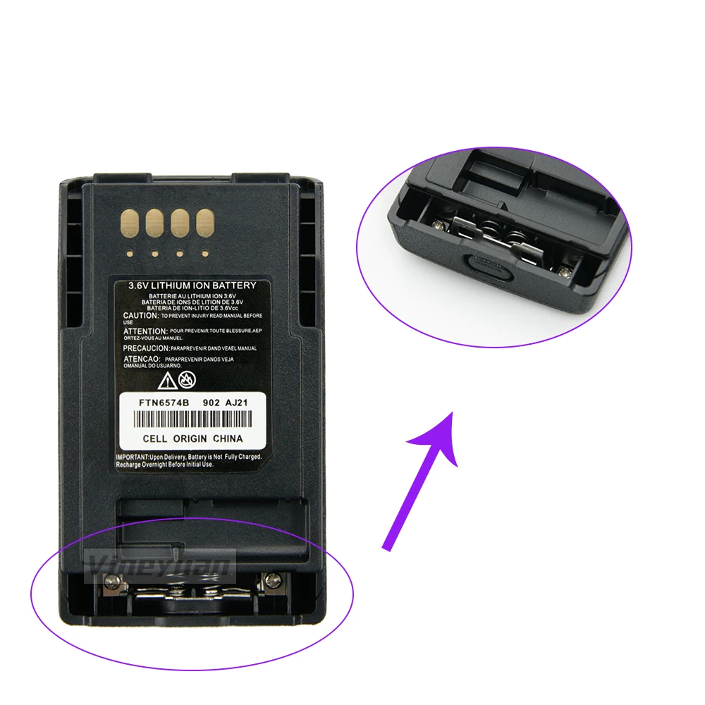 Novo 2200mah ftn6574b replcement li-ion bateria para