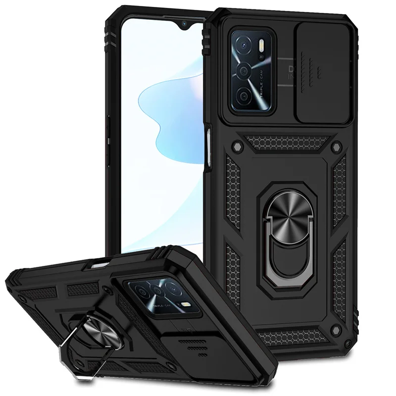 Per Oppo A54S Magnetic Car Ring Antiurto Armor Stand Holder Custodie Per Telefono Per Oppo Cph2273 A54 S A 54 S Cover