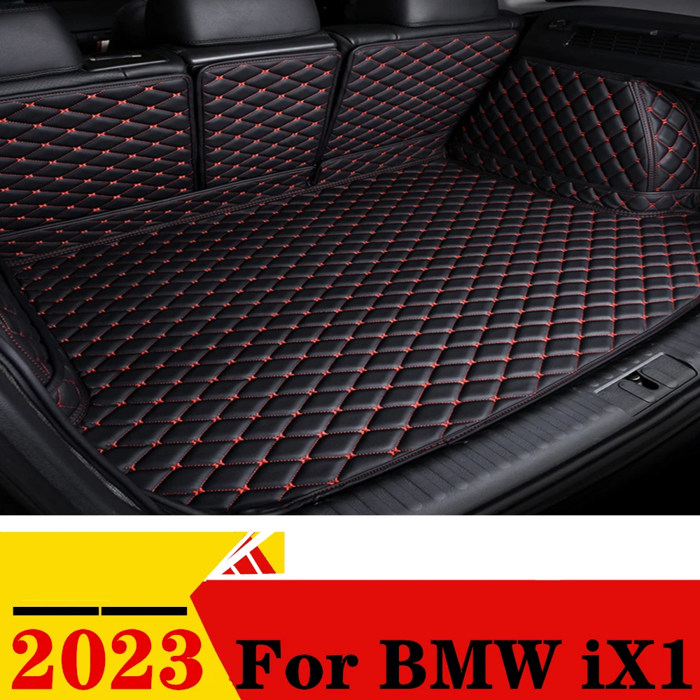 

Car Trunk Mat For BMW iX1 2023 All Weather XPE Rear Cargo Cover Carpet Liner Tail Interior Vehicles AUTO Parts Boot Luggage Pad