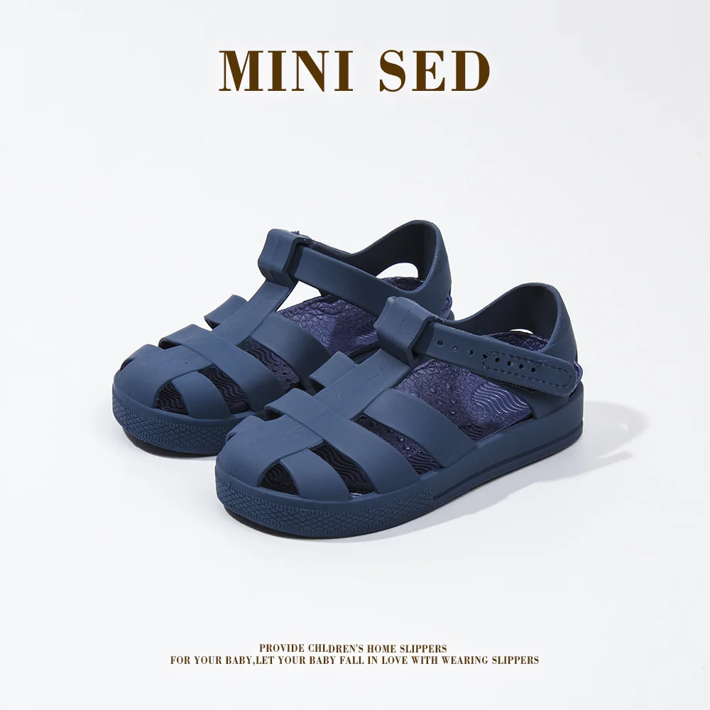 Mini Sed Children Summer Roma Saandal Girl Classical Fashion Candy Shoes Boy Simple Caual Beach Sandals SO142 baby shoes kids shoes children sandals kids sandals beach shoes