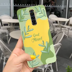 Lovely Candy Color Silicone Back Cover - Soft TPU Coque - Realme X2 Pro (Pink Green)