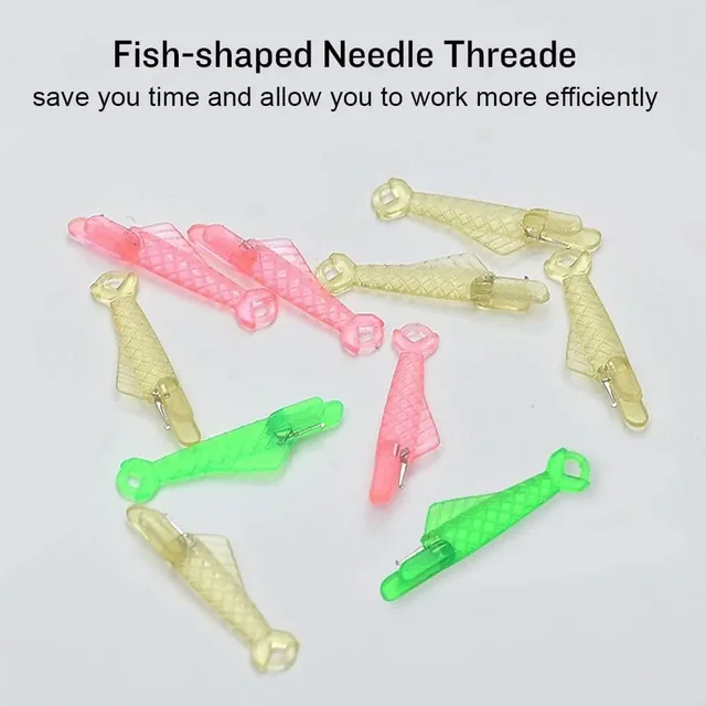 10/20Pcs Fish Type Auto Needle Threader Mixed Automatic Needle Threader for Home Hand Machine Sewing Automatic Thread Device 5