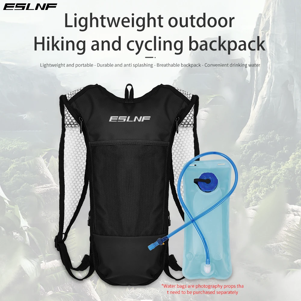 ESLNF Fahrradtaschen, tragbarer Rucksack, große Kapazität, Radfahren, Wasserbeutel, Outdoor-Sport, Klettern, Wandern, Trinkrucksack