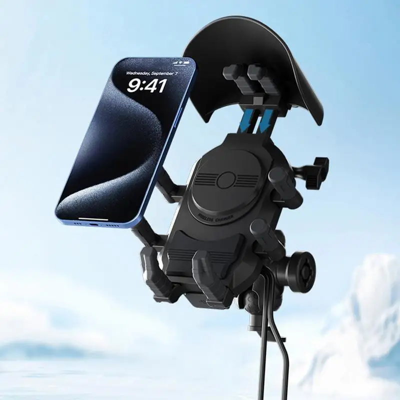 Motorcycle Wireless Charging Phone Holder with Fast Charging