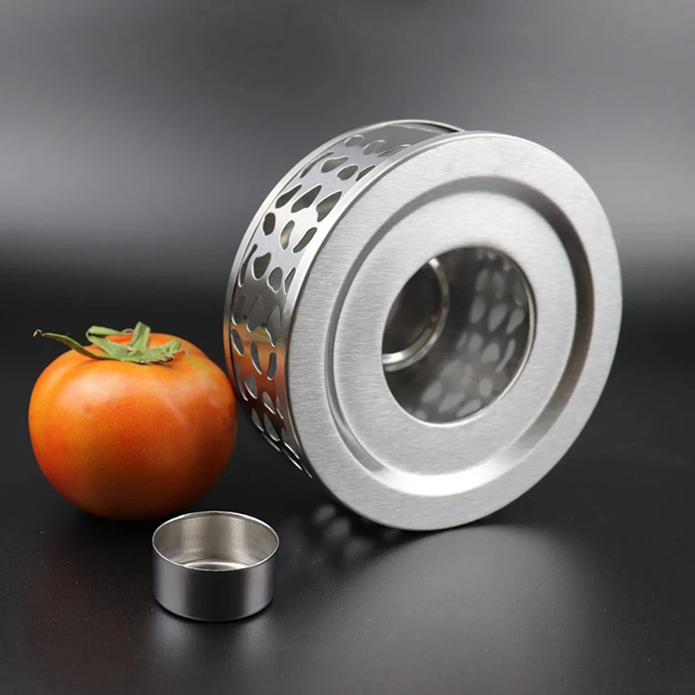 Stainless Steel Stove Tea Pot Multifunction Candle Warmer Household Coffee Accessories Round Base Milk Heater Teapot Stand