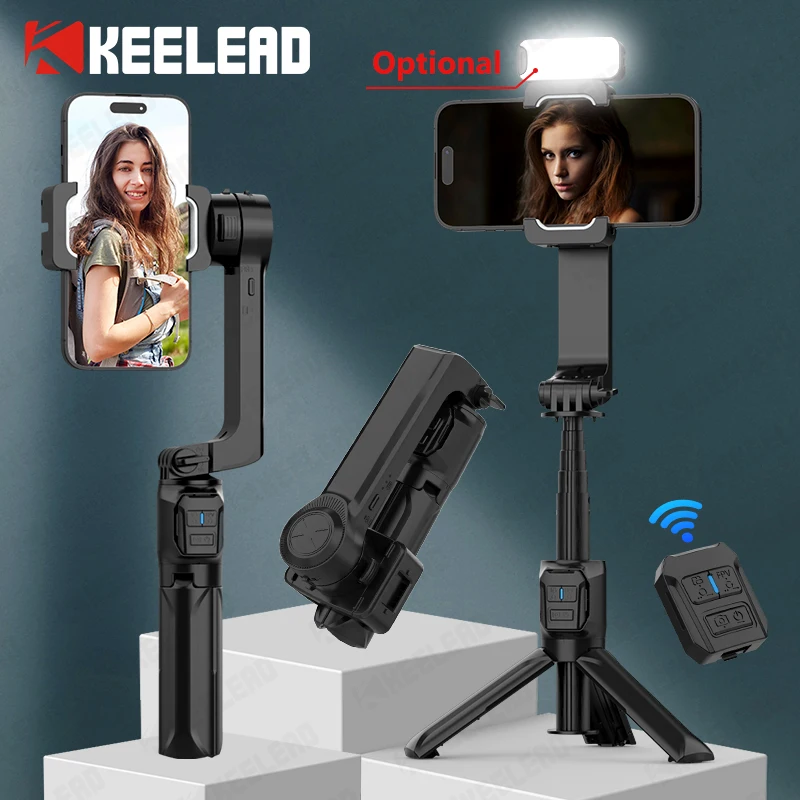 Selfie Stick Tripod Mobile Phone Stabilizer Stand Cell Phone Rechargeable Remote Control Action Camera Shoot