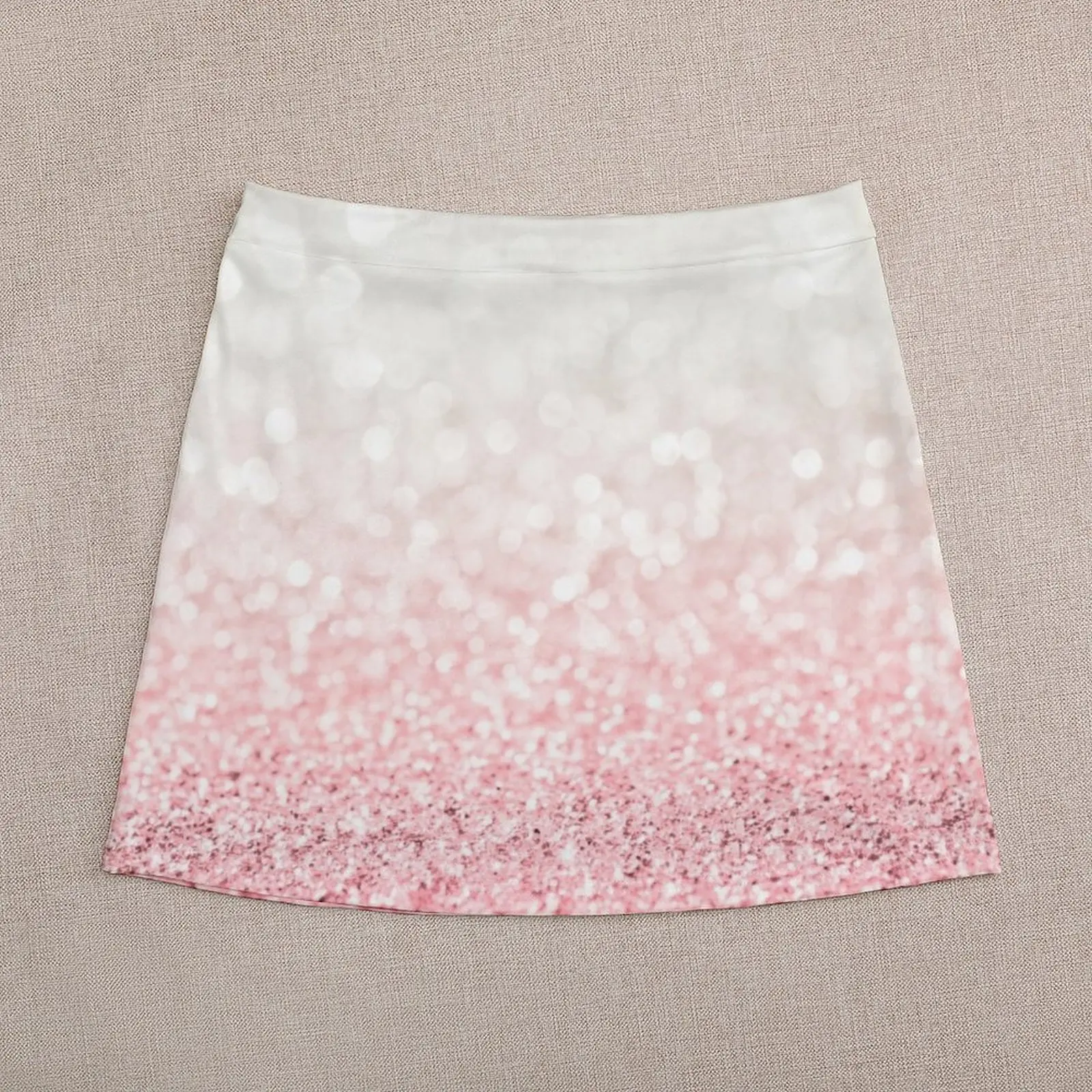 Pink Ombre Glitter Mini Skirt Short skirts new in clothes