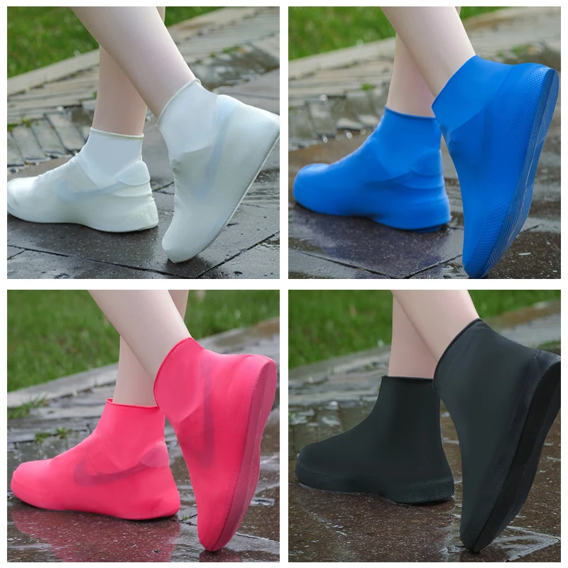 Durable Waterproof Outdoor Shoe Covers - Non-Slip, Reusable & Wear-Resistant Silicone Boot Protector