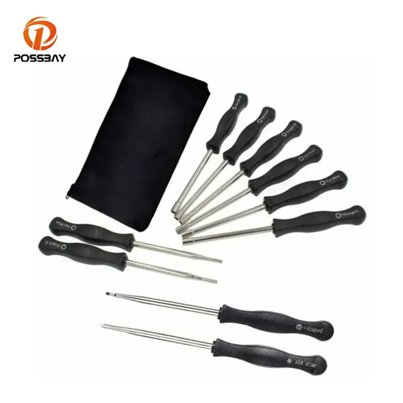 

10pcs Professional Screwdriver Carburetor Adjustment Tools Kit Universal With Brush Single D Double D Hexagon Hex Socket Kit Set