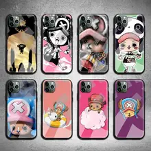

One Piece Chopper Phone Case Tempered Glass For iPhone 13 12 11 Pro Mini XR XS MAX 8 X 7 6S 6 Plus SE 2020 cover