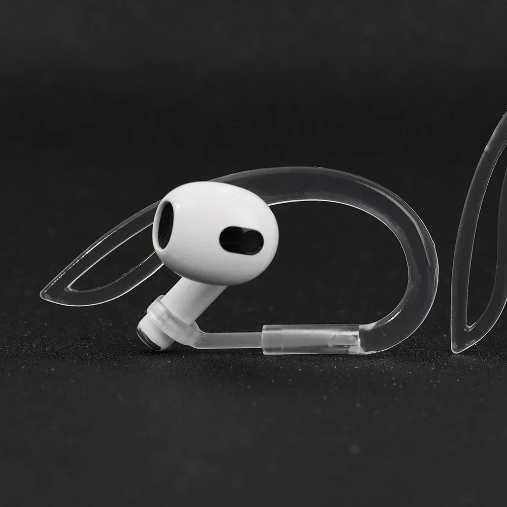 Transparent Anti-Slip Ear Hooks for Enhanced AirPods Security and Comfort