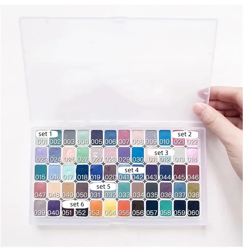 1ml Morandi/Macaron Color Watercolor Paint Set Handmand Sample Artist Water Color for Painting Art Suppliers