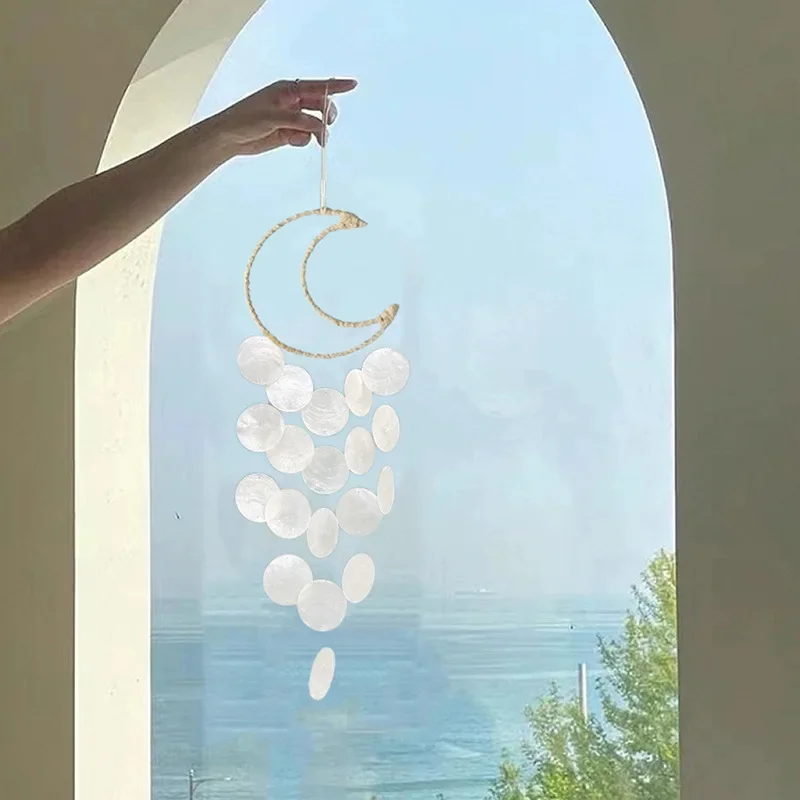 INS Windchimes Home Decor Natural Shell Dream Wind Chimes Bohemian Dream Catchers Kids Room Nursery Decor Special New Year Gift 6