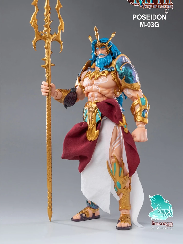 

In Stock Shinfu Toys Berserker Studios 1/12 Action Figure Myth Gods Zeus Hades Poseidon Anime Model For Gift Free Shipping
