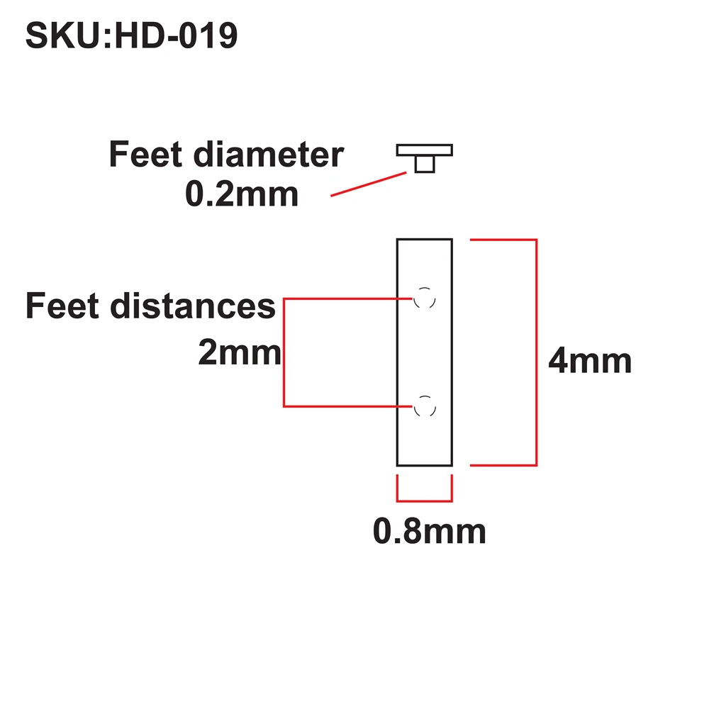 watch dial hour index hour indices black color rectangle shape (no lume) 0.8mmx4mm metal watch maker pin