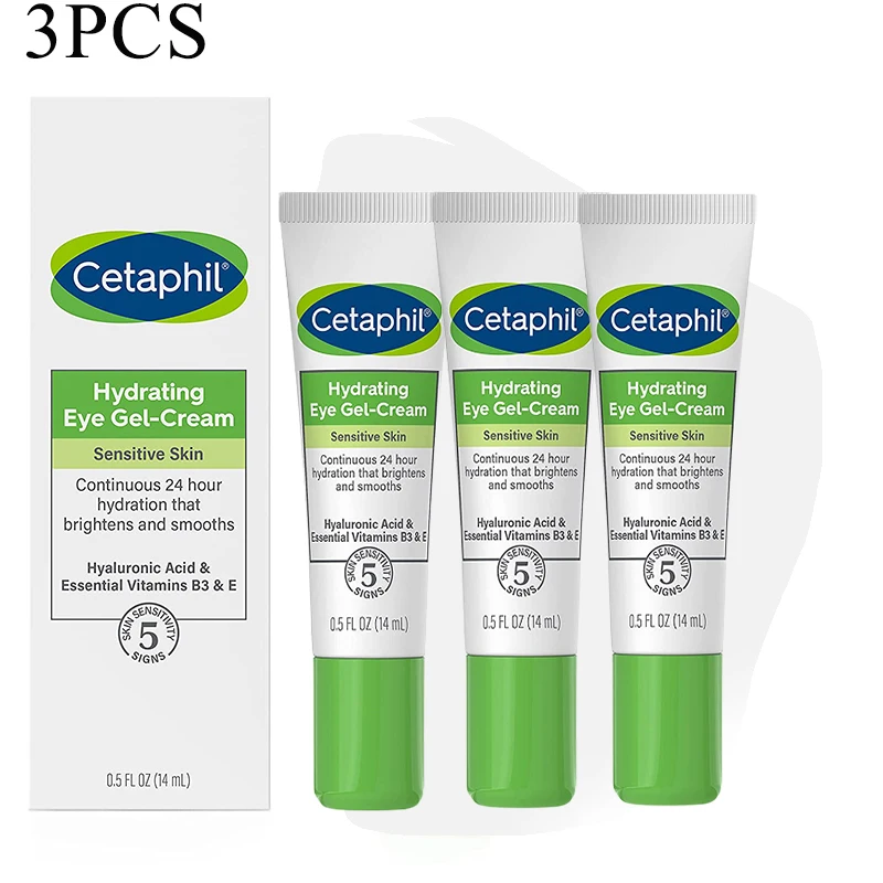 3PCS Cetaphil Hydrating Eye GelCream AntiWrinkle Eye Cream Fade Fine