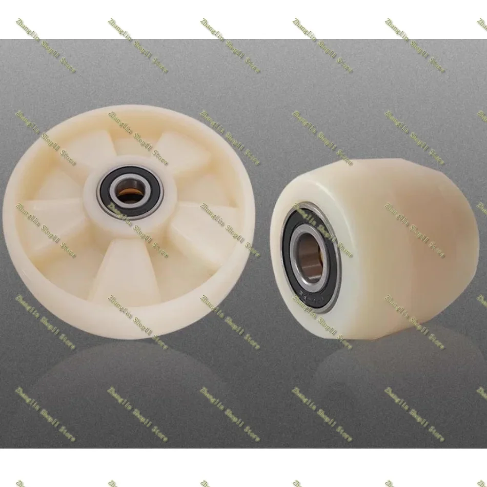 Replacement Caster Wheels,Fork Wheel Bearing Hydraulic Lifting and Handling Wheels Polyurethane Nylon Wheel