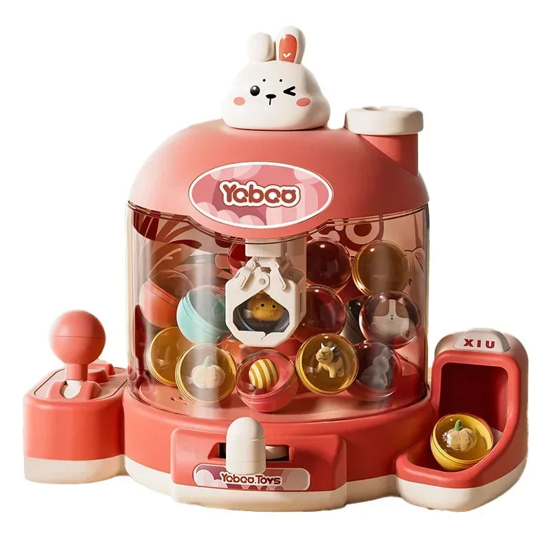 Mini Doll Machine Toy Kids Claw Machine with Music And Lighting Doll Grabber Claw Arcade Crane Clip Doll Toy 2