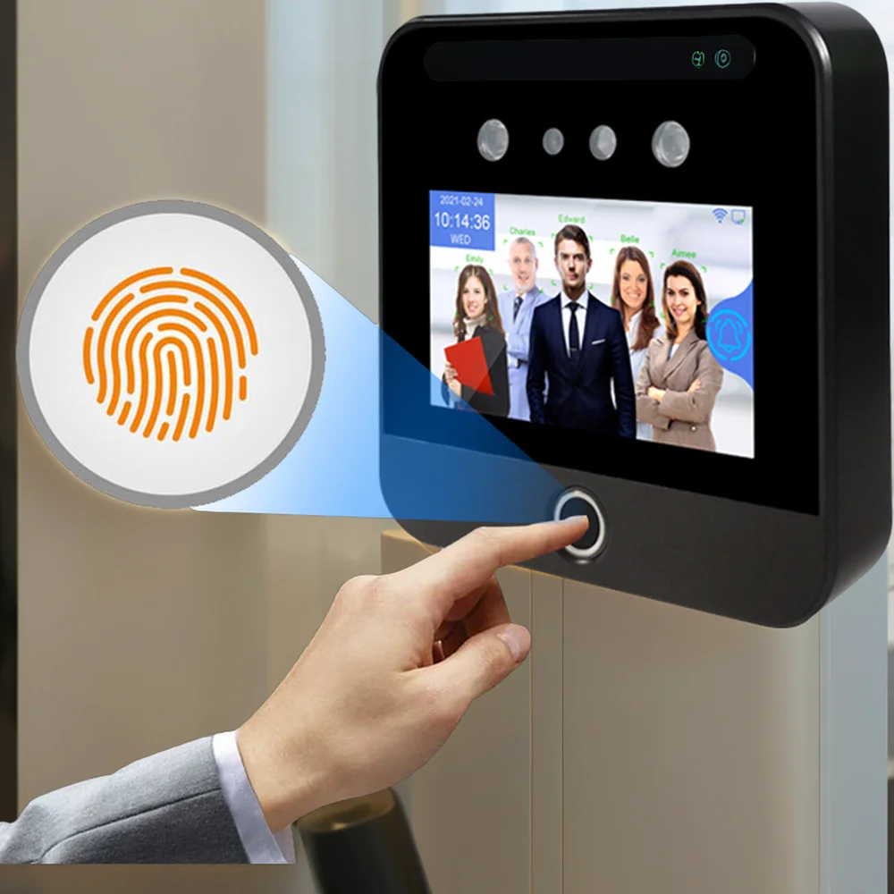 

AI Biometric Cloud Software Face Recognition Access Control Time Attendance System for Time Recording