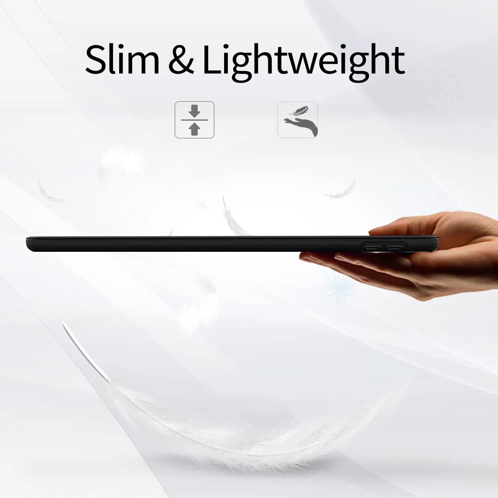 Magnetic Flip Smart Cover with Soft Silicone Back Shell