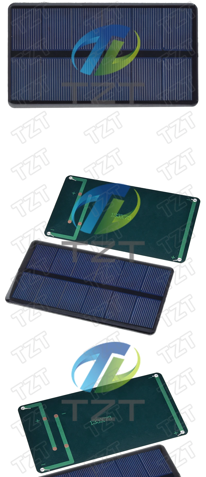 TZT 6V 1,26W 210MA Mini Solar Panel 133X73MM Solarzellen DIY Für Licht Handy Spielzeug ladegeräte Tragbare Hohe Qualität DIY – Detail 8