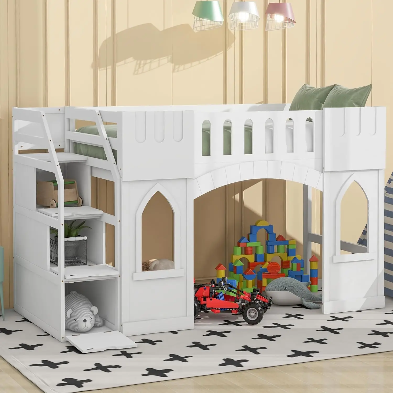 Twin Loft Storage Bed 1
