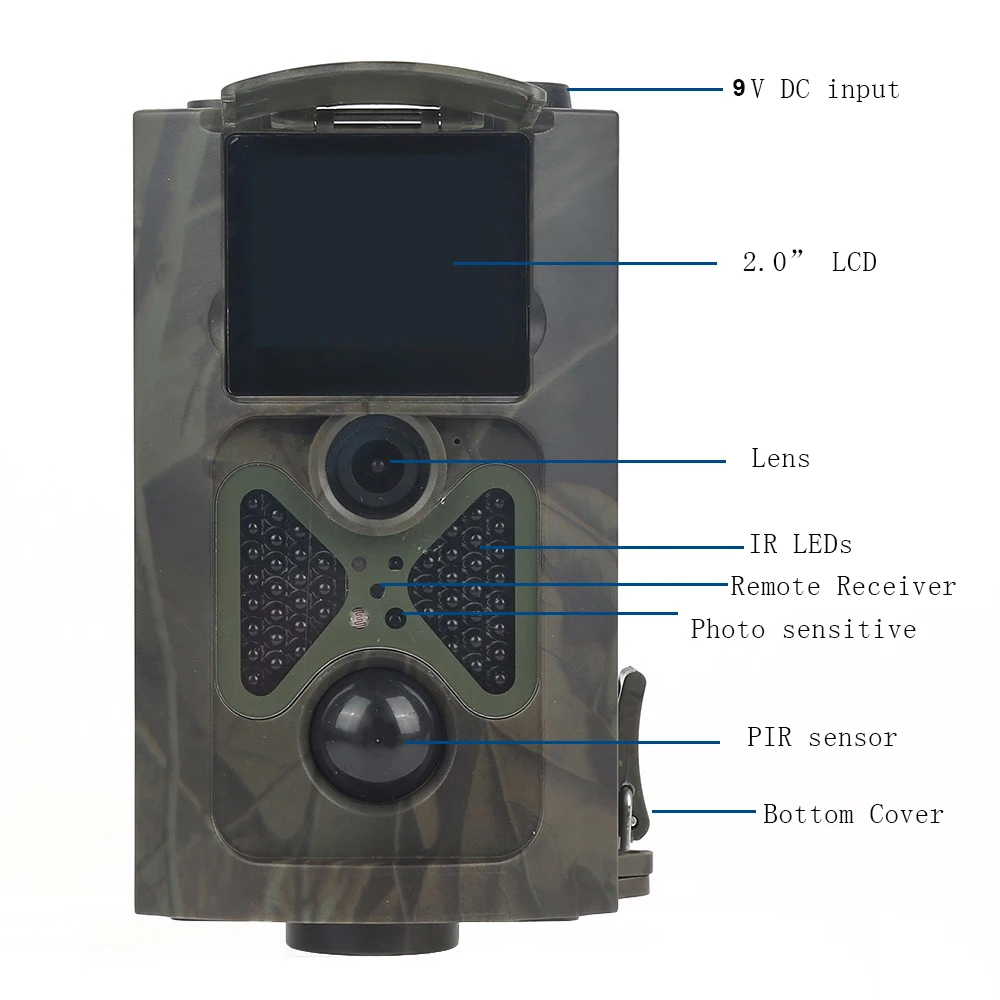 Hunting Trail Camera 24MP 1080P Wildlife Cameras Photo traps Forest Wildcamera HC550A Photo Video Trap Tracking Surveillance