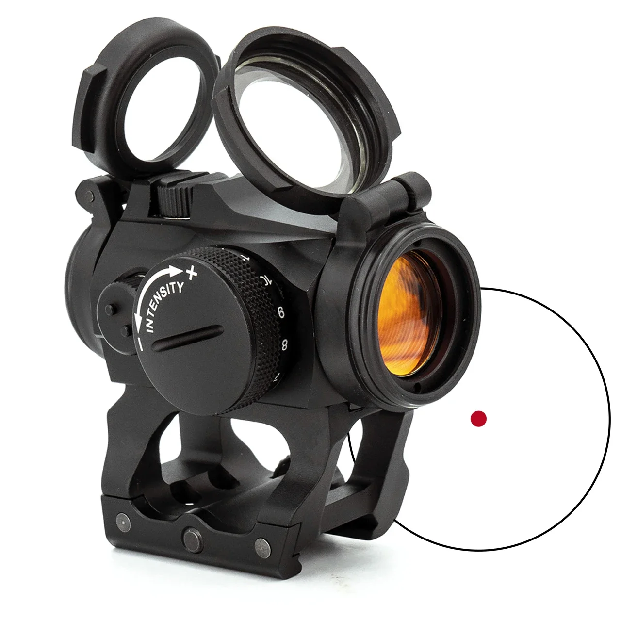 Tactical Red Dot Sight 1x22mm Reflex Sight Optics Scope with Riser Mount Original Marking 2MOA red dot sight,rifle scope