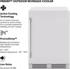 Presrv 24 Inch Outdoor Wine Fridge & Beverage Refrigerator Single Zone Under Counter Drink Chiller Freestanding Stainless Steel 2