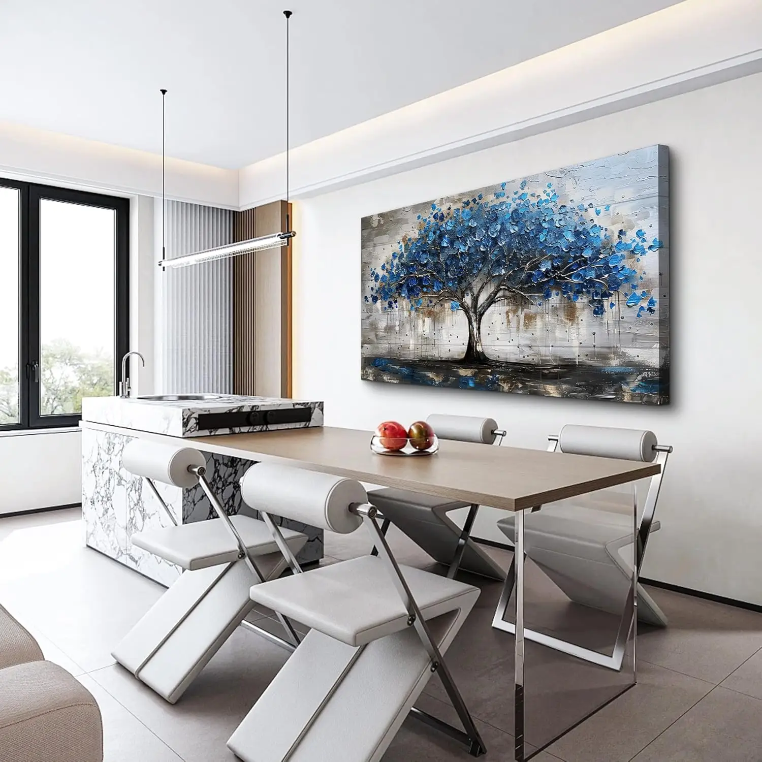 Framed Canvas Tree Panorama - entire piece