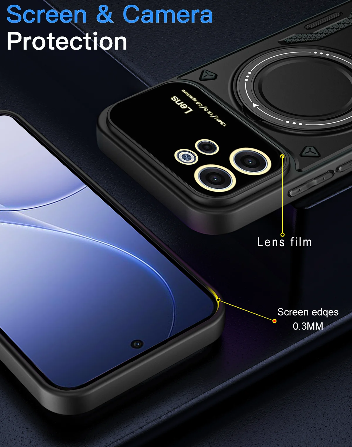 360° Rotating Magnetic Bracket Armored Phone Case with Magsafe Protective Cover