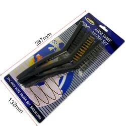 Premium Double-End Steel Wire Brush & Nylon Pick Set (F)