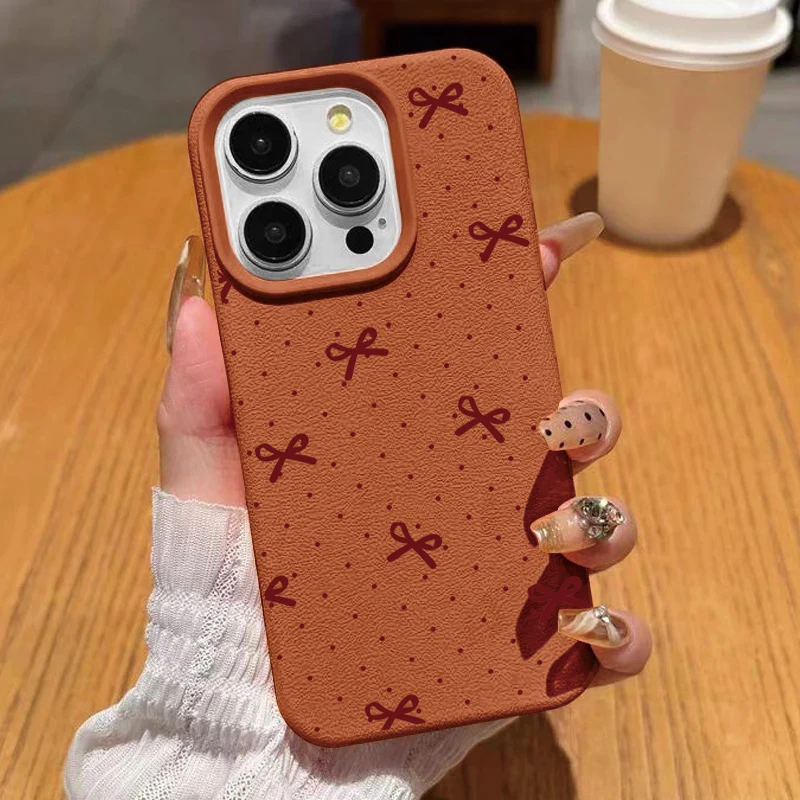 Charming Love Heart Bow Phone Case Collection