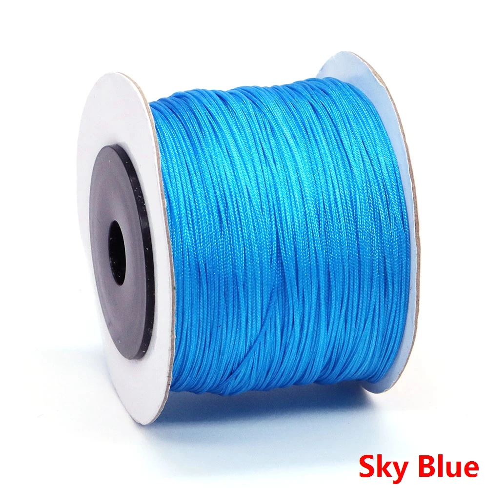 Premium 0.8mm Nylon Beading Thread for DIY Jewelry and Crafting - 100 Yards