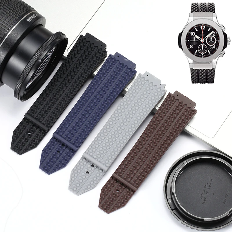 Cinturino In Silicone Per Hublot Big Bang Classic Fusion 25X19Mm Cinturino Impermeabile Da Uomo Cinturino In Gomma Accessori Per Orologi