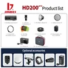 JINBEI HD200pro Outdoor Speedlite Flash Light 200W TTL 2.4G HSS Pocket  Strobe with Bag Speedlite For Canon Nikon Sony Olympus 6