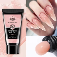 BORN PRETTY 30ml Acrylic Gel For Nail Extension Nude Clear White Color Quick Building Prolong Manicure Nail Art Hard Gel Varnish 1