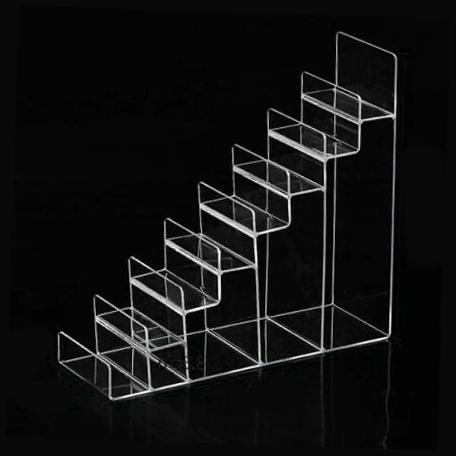 Acrylic Riser Display Shelf Handbag Purse Glasses Cosmetic Display Stand 8 Tiers