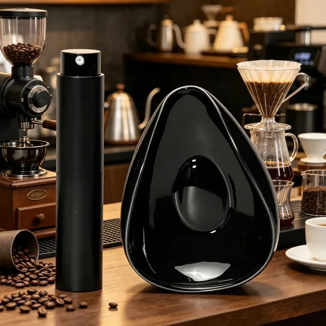 Coffee Tea Accessory Ceramic Ingredient Cup Spray Bottle Measuring Tray Multi Espresso Making Tool for Home Barista Kitchen Use 1
